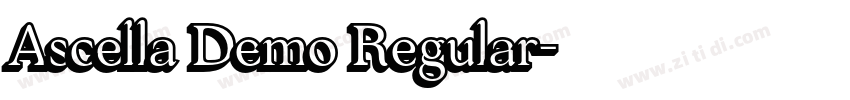 Ascella Demo Regular字体转换